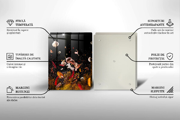 Sklo za varnú dosku Horúce korenie