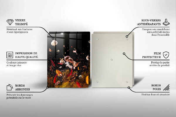 Sklo za varnú dosku Horúce korenie