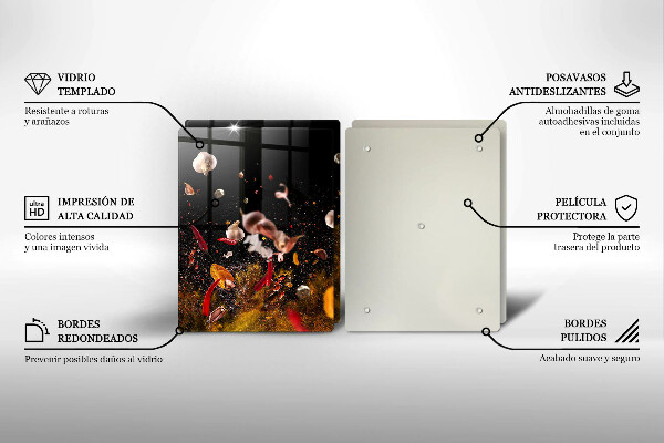 Sklo za varnú dosku Horúce korenie