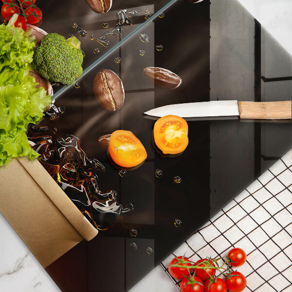 Sklo za varnú dosku Horúce kávové zrná