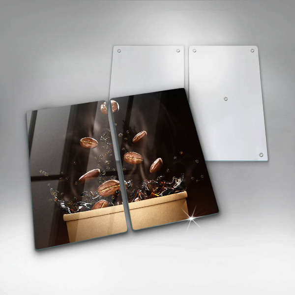 Sklo za varnú dosku Horúce kávové zrná