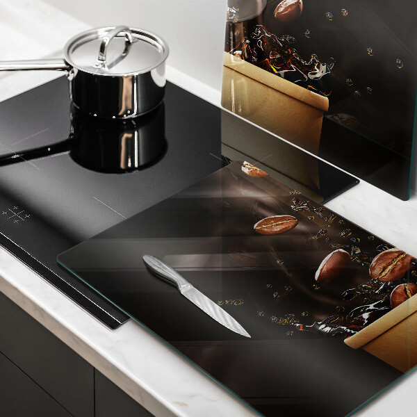 Sklo za varnú dosku Horúce kávové zrná