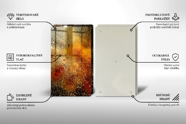 Sklo za varnú dosku Farebné korenie