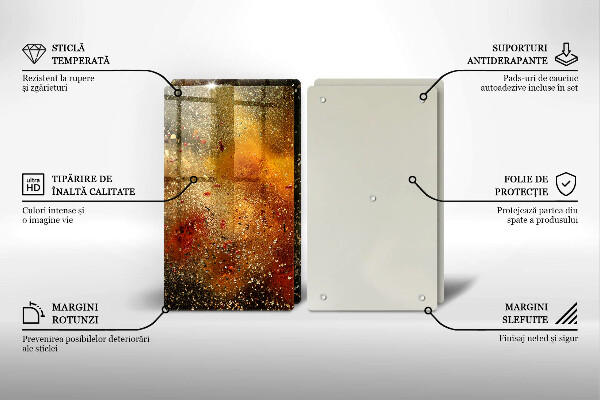 Sklo za varnú dosku Farebné korenie