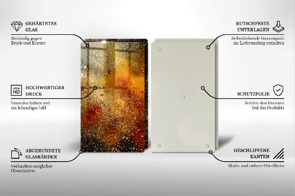 Sklo za varnú dosku Farebné korenie