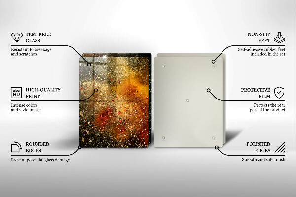 Sklo za varnú dosku Farebné korenie