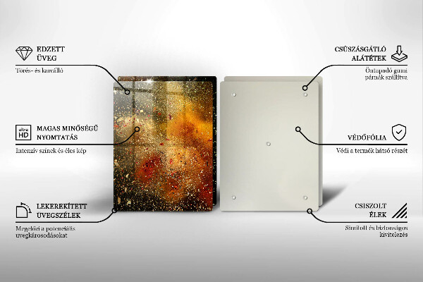 Sklo za varnú dosku Farebné korenie