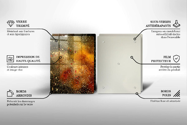 Sklo za varnú dosku Farebné korenie