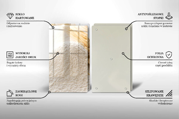 Sklo za varnú dosku Múka a obilné klasy