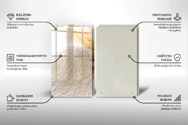 Sklo za varnú dosku Múka a obilné klasy