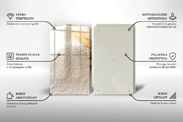 Sklo za varnú dosku Múka a obilné klasy