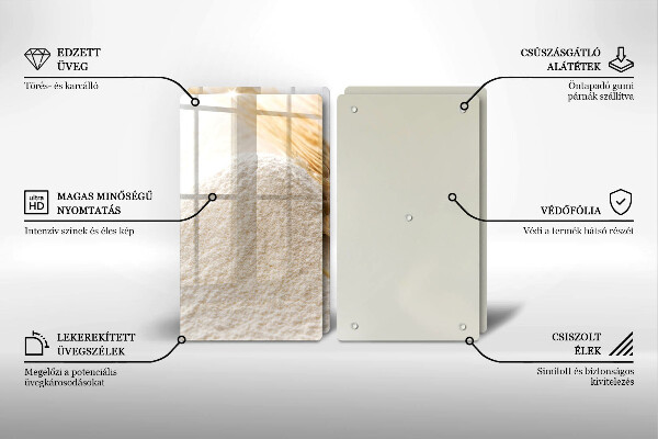 Sklo za varnú dosku Múka a obilné klasy