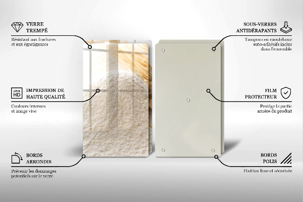 Sklo za varnú dosku Múka a obilné klasy