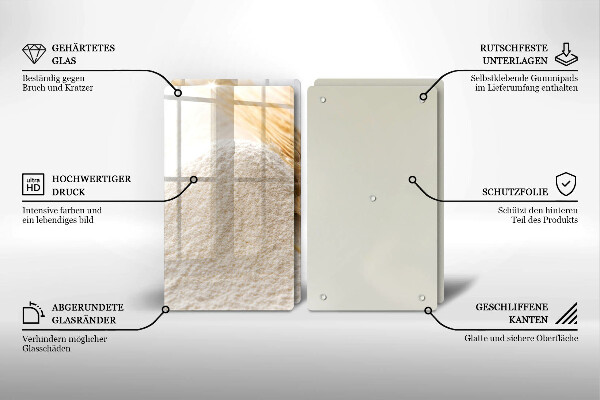 Sklo za varnú dosku Múka a obilné klasy