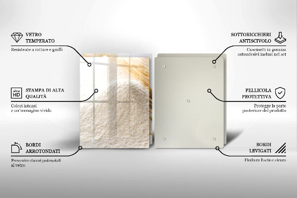 Sklo za varnú dosku Múka a obilné klasy