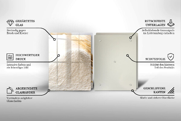 Sklo za varnú dosku Múka a obilné klasy