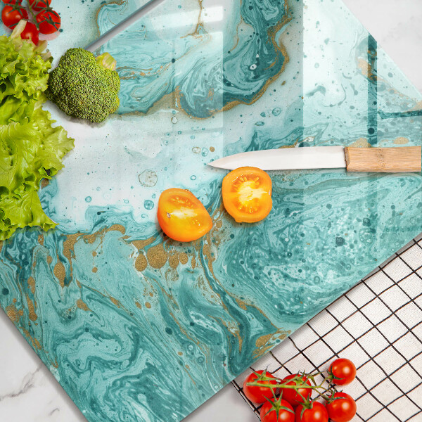 Sklo za varnú dosku Modrá abstrakcia