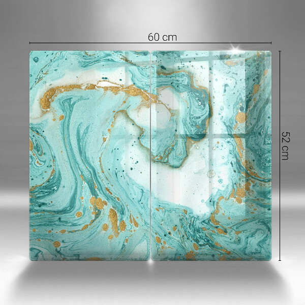 Sklo za varnú dosku Modrá abstrakcia