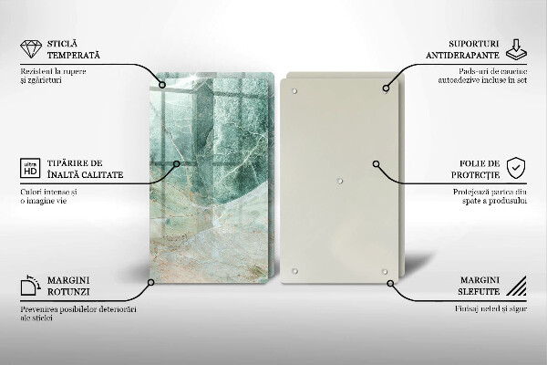 Tvrdené sklo za varnú dosku Kamenná štruktúra