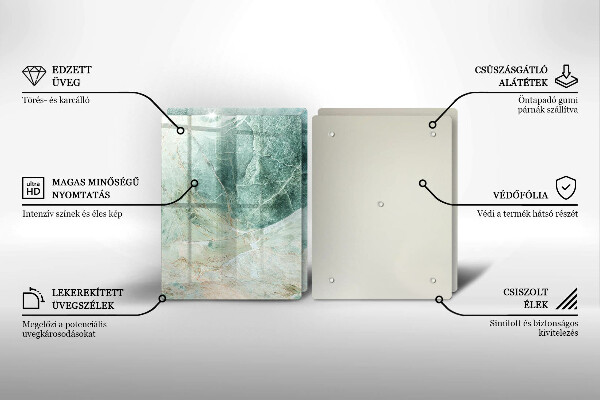 Tvrdené sklo za varnú dosku Kamenná štruktúra