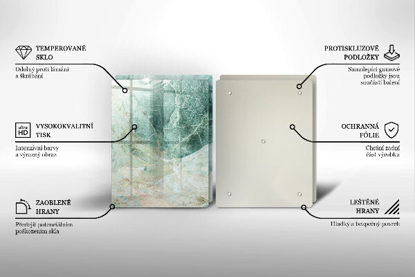 Tvrdené sklo za varnú dosku Kamenná štruktúra