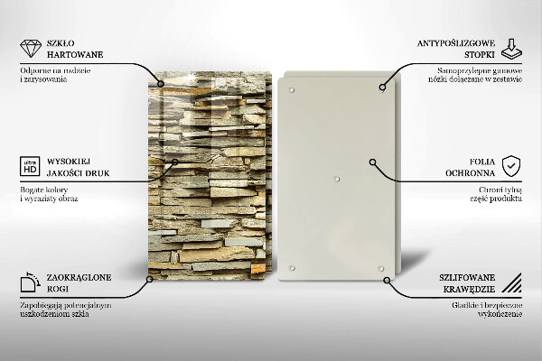 Sklo za varnú dosku Dekoratívne kamene