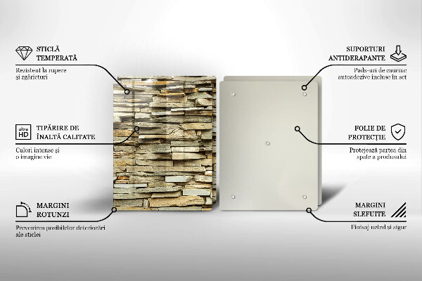 Sklo za varnú dosku Dekoratívne kamene