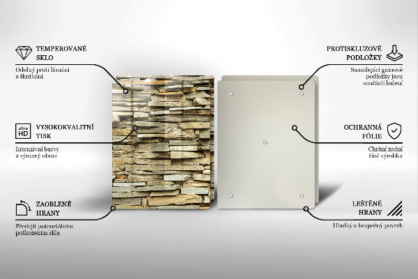 Sklo za varnú dosku Dekoratívne kamene
