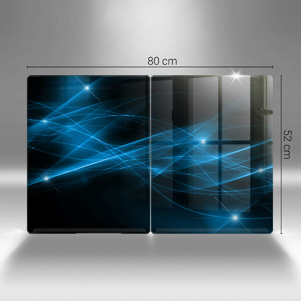 Sklo za varnú dosku Abstraktný modrý dym