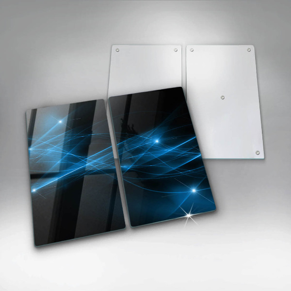 Sklo za varnú dosku Abstraktný modrý dym