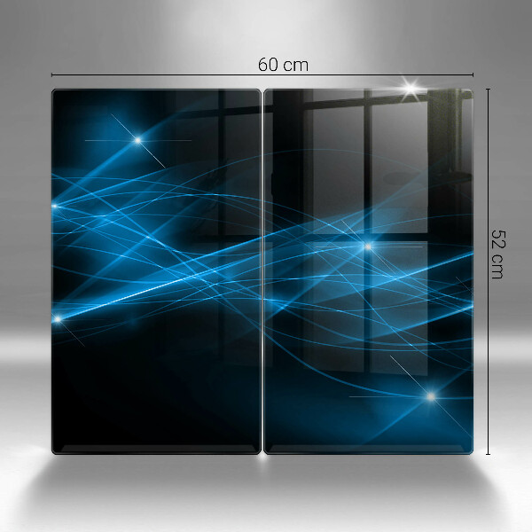 Sklo za varnú dosku Abstraktný modrý dym