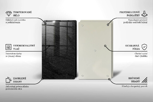 Sklo za varnú dosku Textúra kameňa