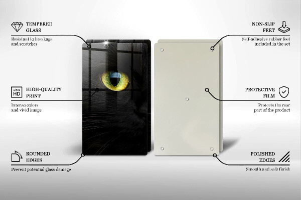 Sklo za varnú dosku Zvieracie mačacie oči