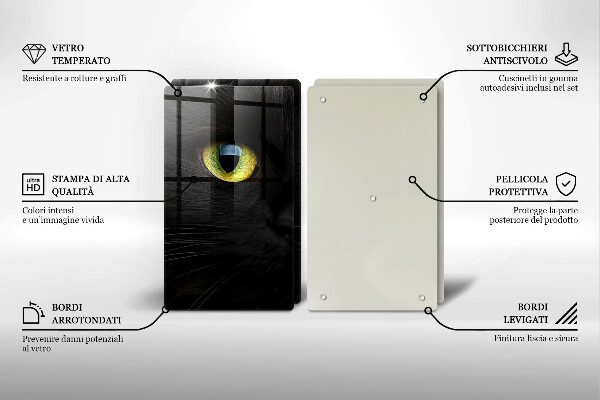 Sklo za varnú dosku Zvieracie mačacie oči