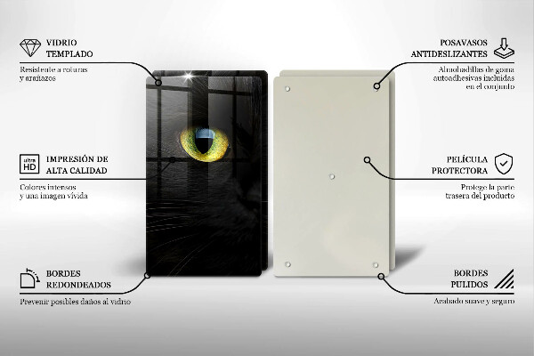 Sklo za varnú dosku Zvieracie mačacie oči