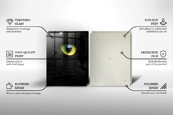 Sklo za varnú dosku Zvieracie mačacie oči