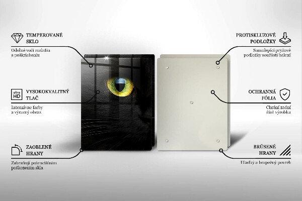 Sklo za varnú dosku Zvieracie mačacie oči