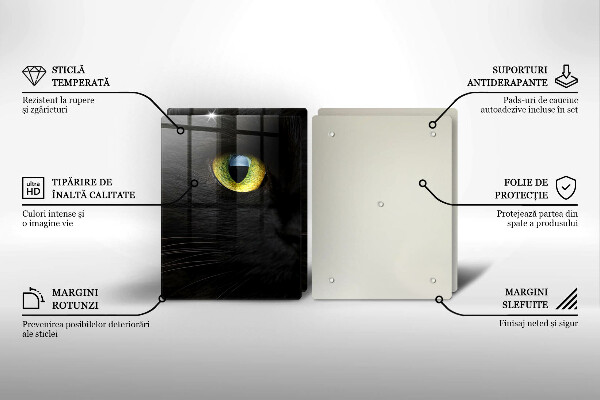 Sklo za varnú dosku Zvieracie mačacie oči