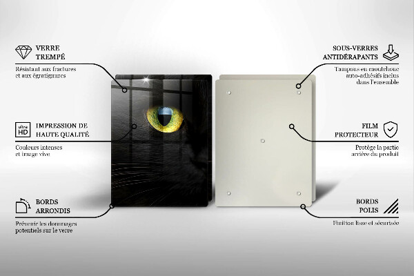 Sklo za varnú dosku Zvieracie mačacie oči