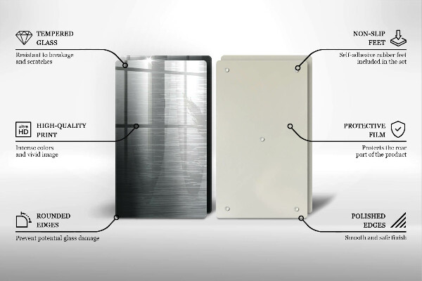 Sklo za varnú dosku Kovová textúra