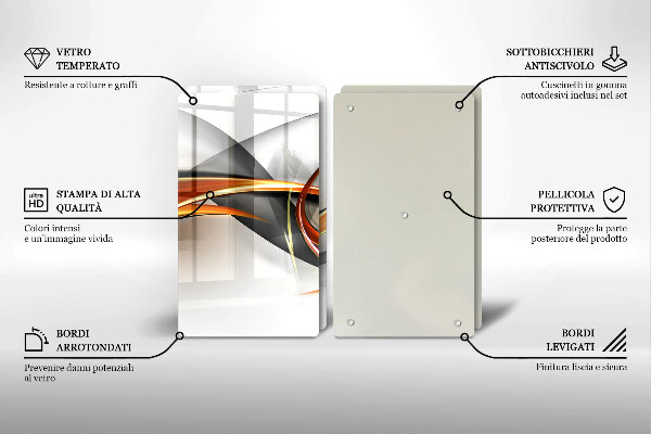 Sklo za varnú dosku Moderné tvary
