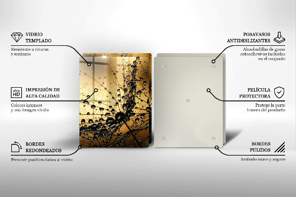 Sklo za varnú dosku Rosa a púpavy