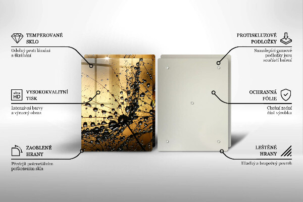 Sklo za varnú dosku Rosa a púpavy