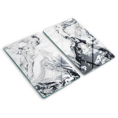 Tvrdené sklo za varnú dosku Atramentová abstrakcia