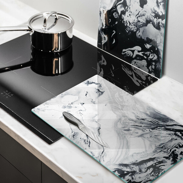 Tvrdené sklo za varnú dosku Atramentová abstrakcia
