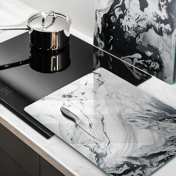 Tvrdené sklo za varnú dosku Atramentová abstrakcia