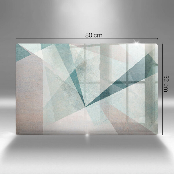 Tvrdené sklo za varnú dosku Ostrá abstrakcia