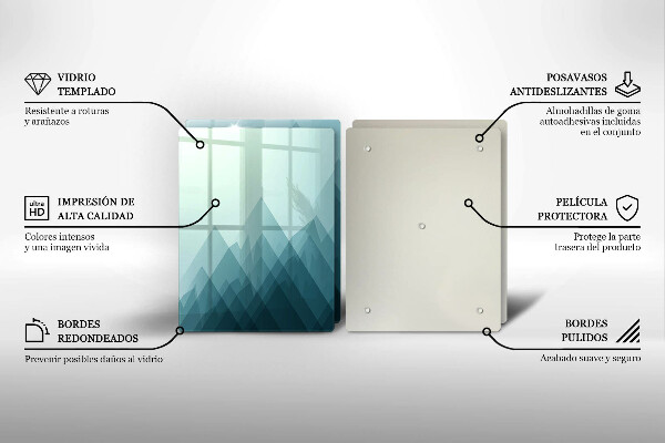 Sklo za varnú dosku Abstraktné hory