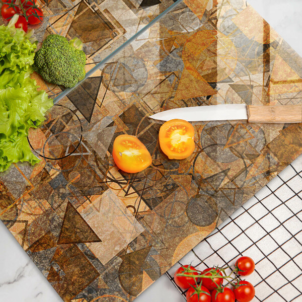 Sklo za varnú dosku Bezšvový vzor geometrických útvarov