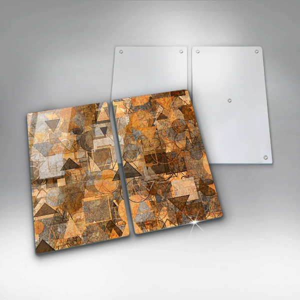 Sklo za varnú dosku Bezšvový vzor geometrických útvarov